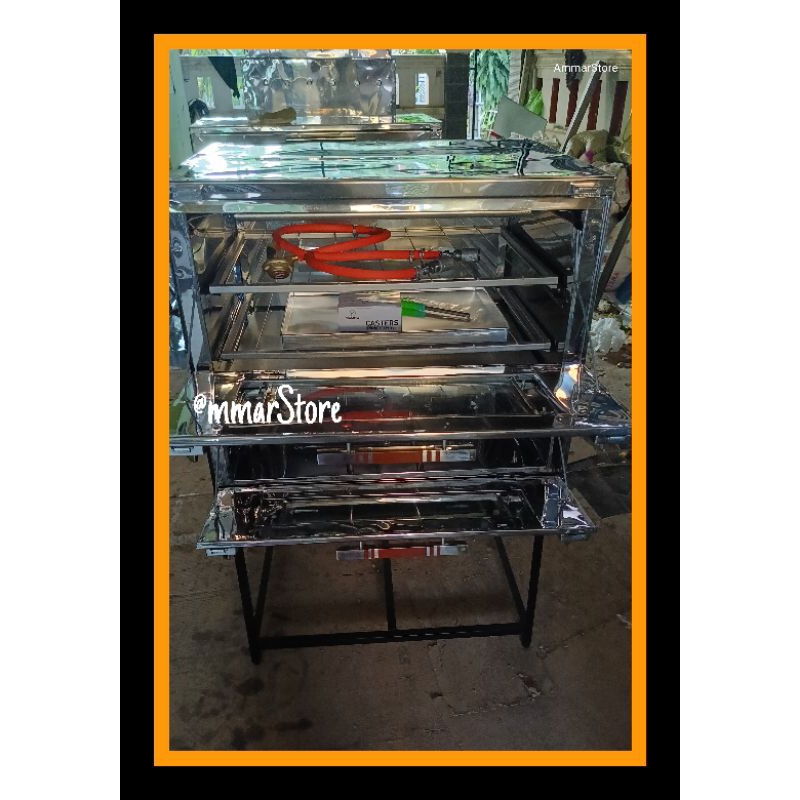 OVEN GAS STAINLESS UKURAN 75X55X70, OVEN GAS API ATAS BAWAH, OVEN GAS ANTI KARAT, PROMO OVEN GAS, OV