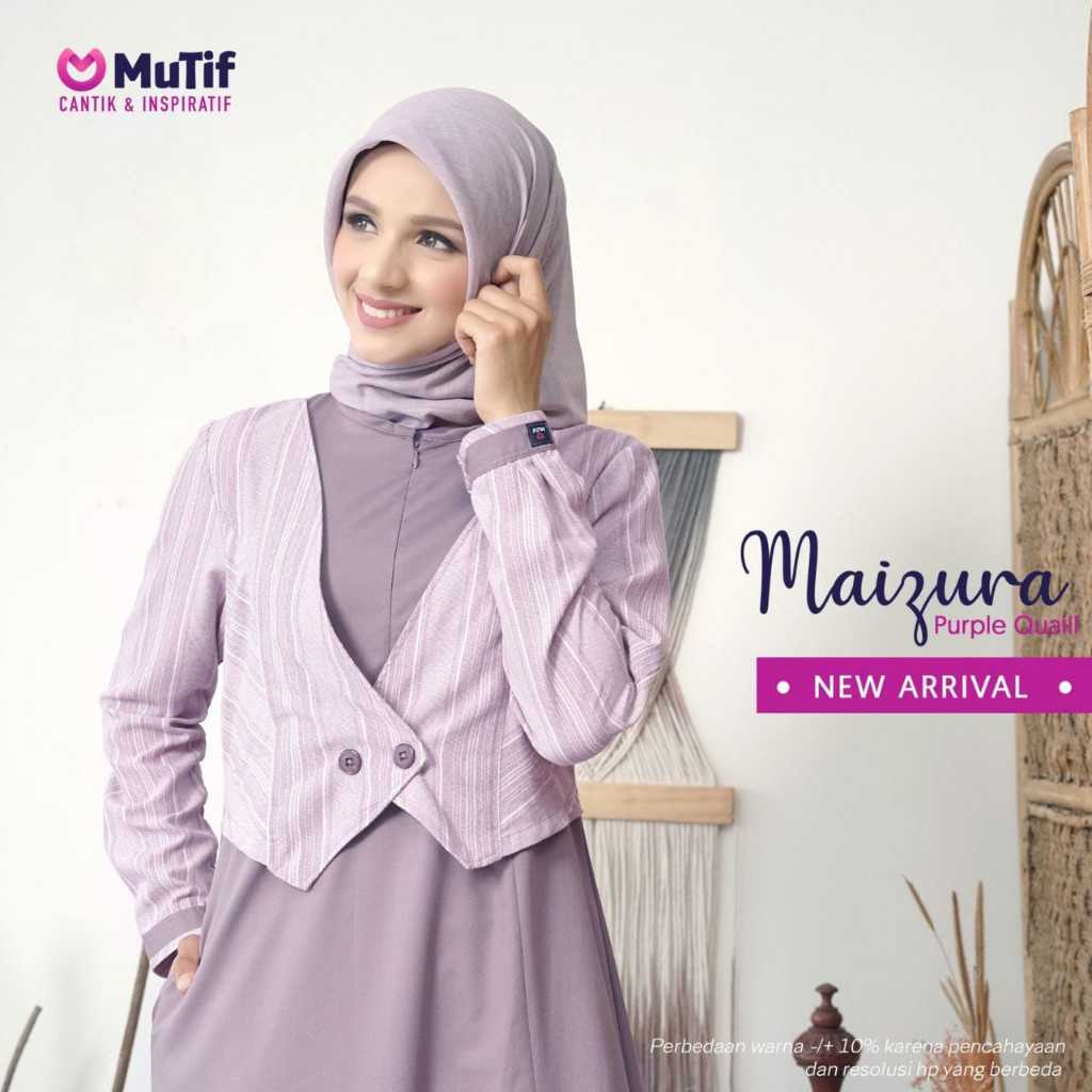 DRESS SIMPLE BY MUTIF MAIZURA ELDEBERRY PURPLE // GAMIS ORIGINAL 100% BRAND DAMOZA MUTIF UPMORE