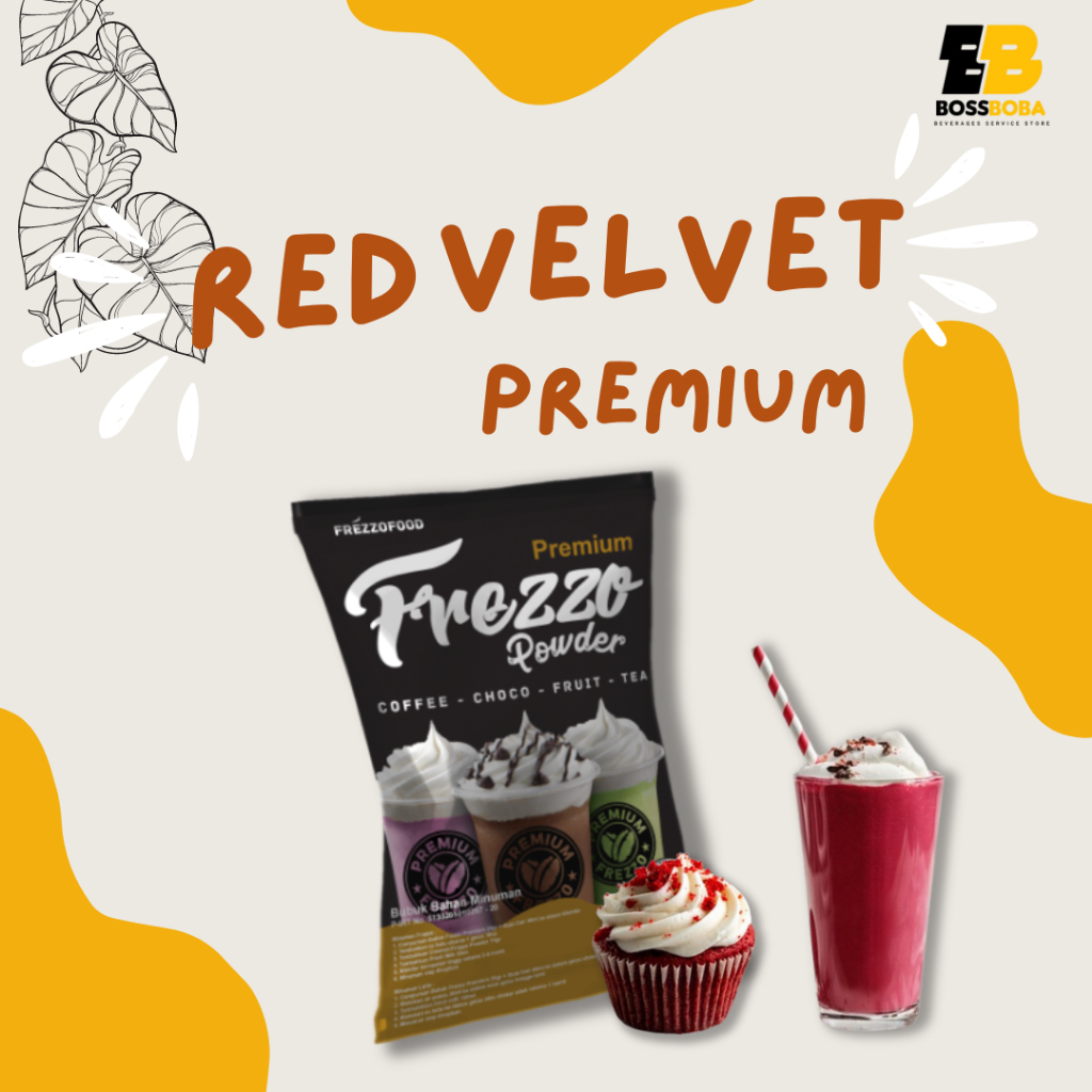 

Bubuk Minuman Rasa Red Velvet Premium Frezzo Powder Drink 1kg/Minuman Kekinian Murah/Bossboba