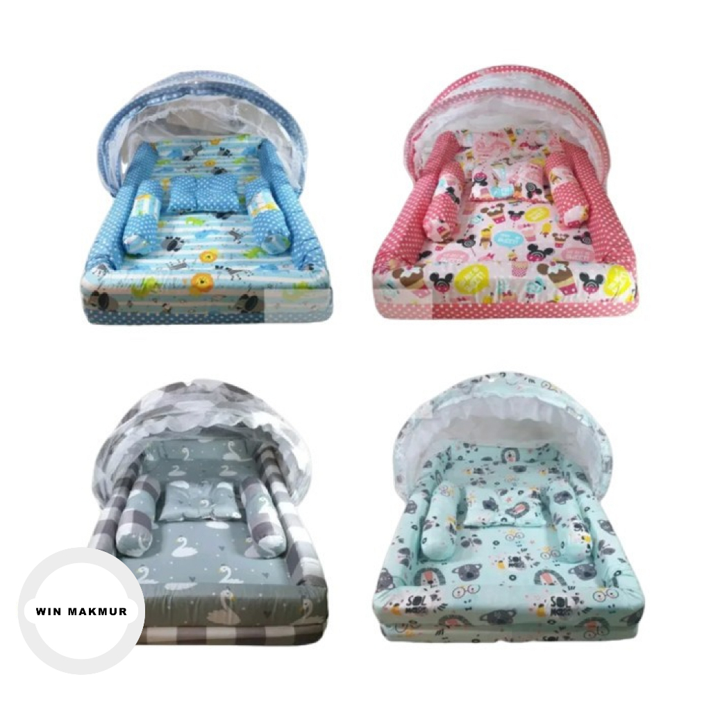 Kasur kolam kelambu / kasur kolam set / kasur kolam karakter / kasur bayi premium /  kasur kolam kel