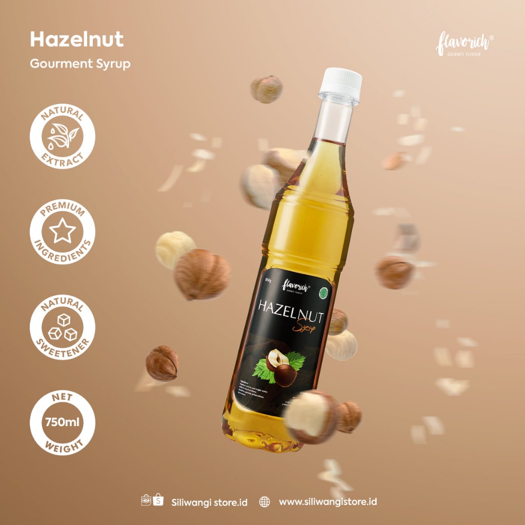 

FLAVORICH - Sirup Hazelnut / Gourmet Syrup / Sirup Untuk Hotel, Restaurant and cafe.