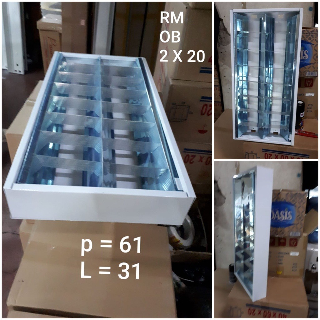 Kap Lampu RM Outbow 2x18 Watt / Kap Lampu RM TL 2X18 Outbow