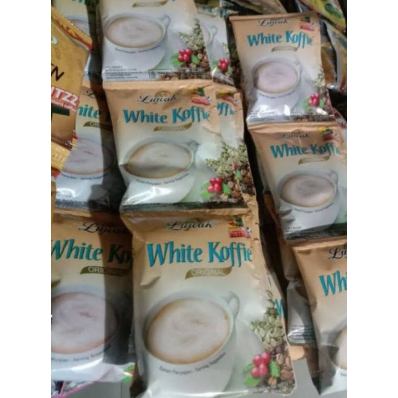 

Kopi Luwak White Coffie original renceng isi 10 sachet - kopi luwak whitecofe