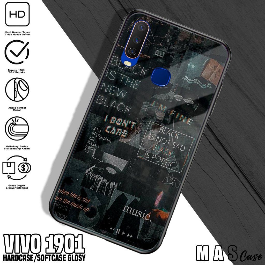 Case VIVO 1901 - Casing Hp VIVO 1901 ( AESTH ) Silikon Hp VIVO 1901 - Softcase Glass Kaca VIVO 1901 