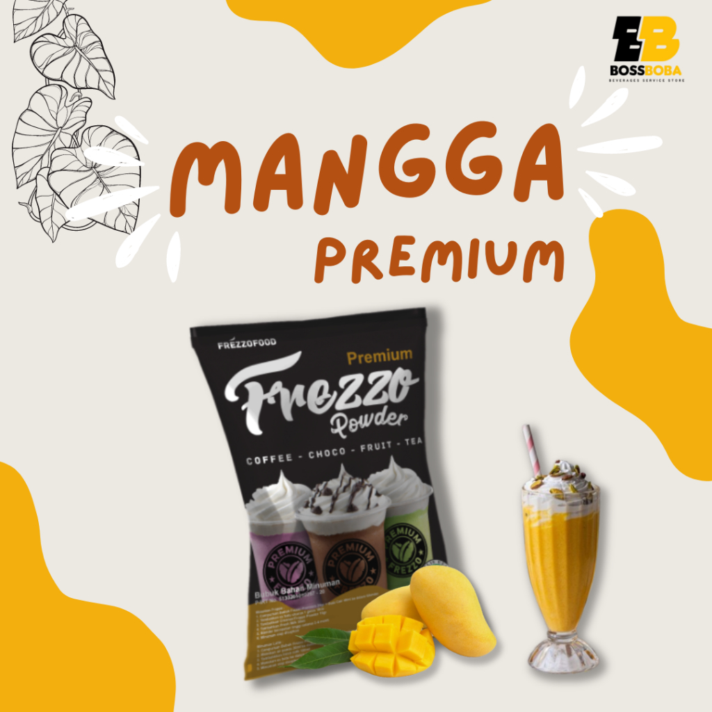 

Bubuk Minuman Rasa Mangga Premium Frezzo Powder Drink 1kg/Minuman Kekinian Murah/Bossboba