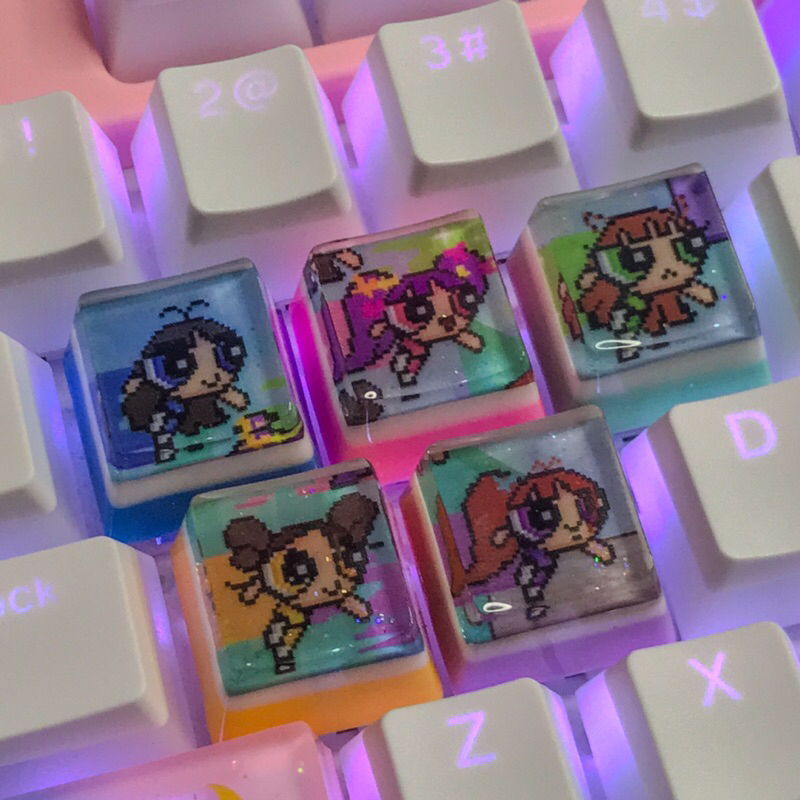 Keycaps Resin || Idol keycaps || custom keycaps