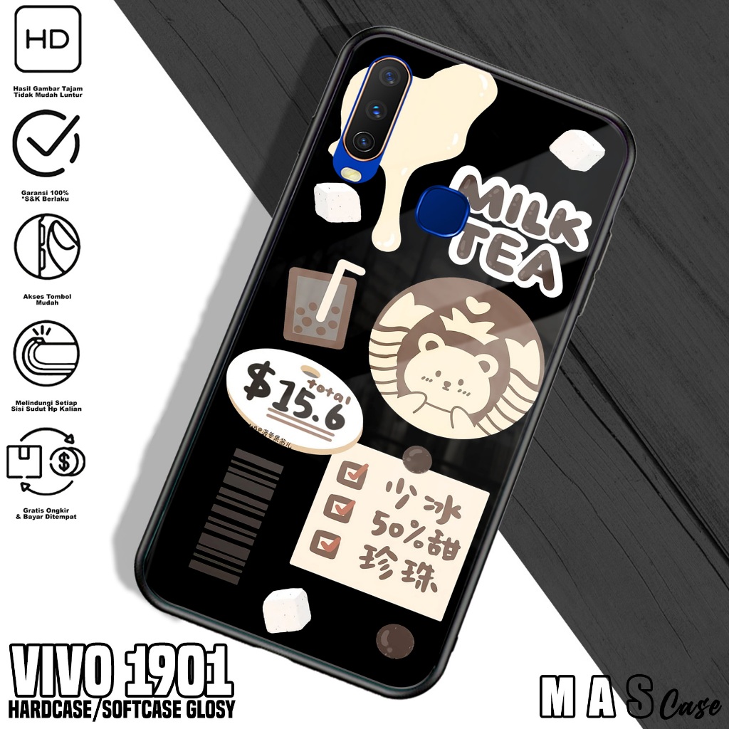 Case VIVO 1901 - Casing Hp VIVO 1901 ( Starbk ) Silikon Hp VIVO 1901 - Softcase Glass Kaca VIVO 1901
