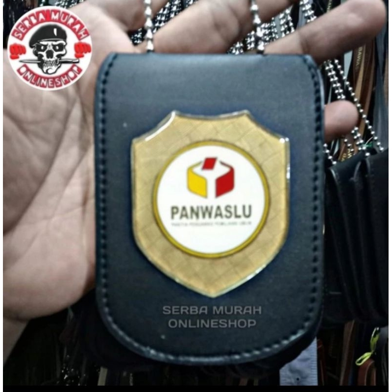 

HOLDER ID CARD LANYARD NAME TAG MODEL KALUNG LOGO PANWASLU BEST QUALITY