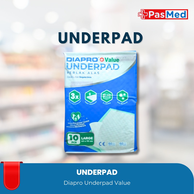 Underpad Diapro Perlak Sekali Pakai Diapro