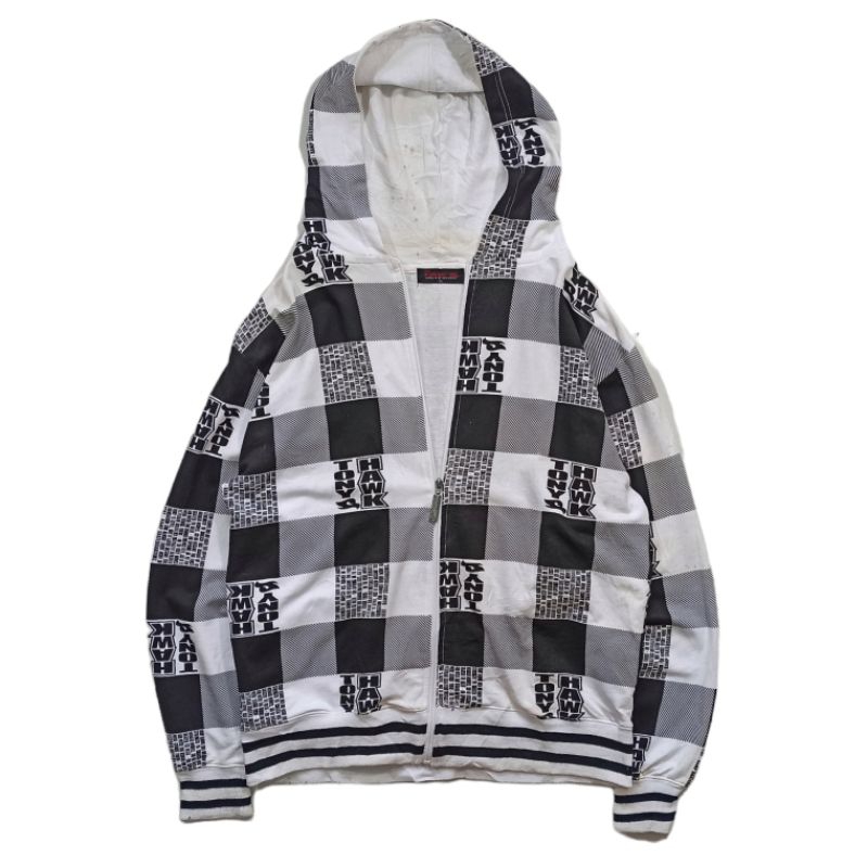 Tony hawk zip hoodie full print bukan stussy independent skateboard