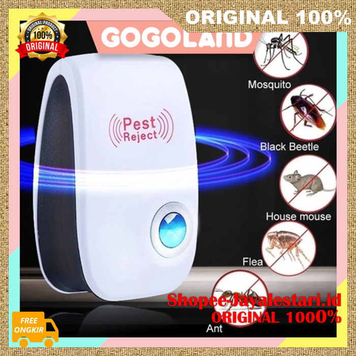 Beli 1 Dapat 2/Alat Pengusir Nyamuk, Tikus, Lalat, Kecoak, Serangga PEST REJECT ASLI 100%