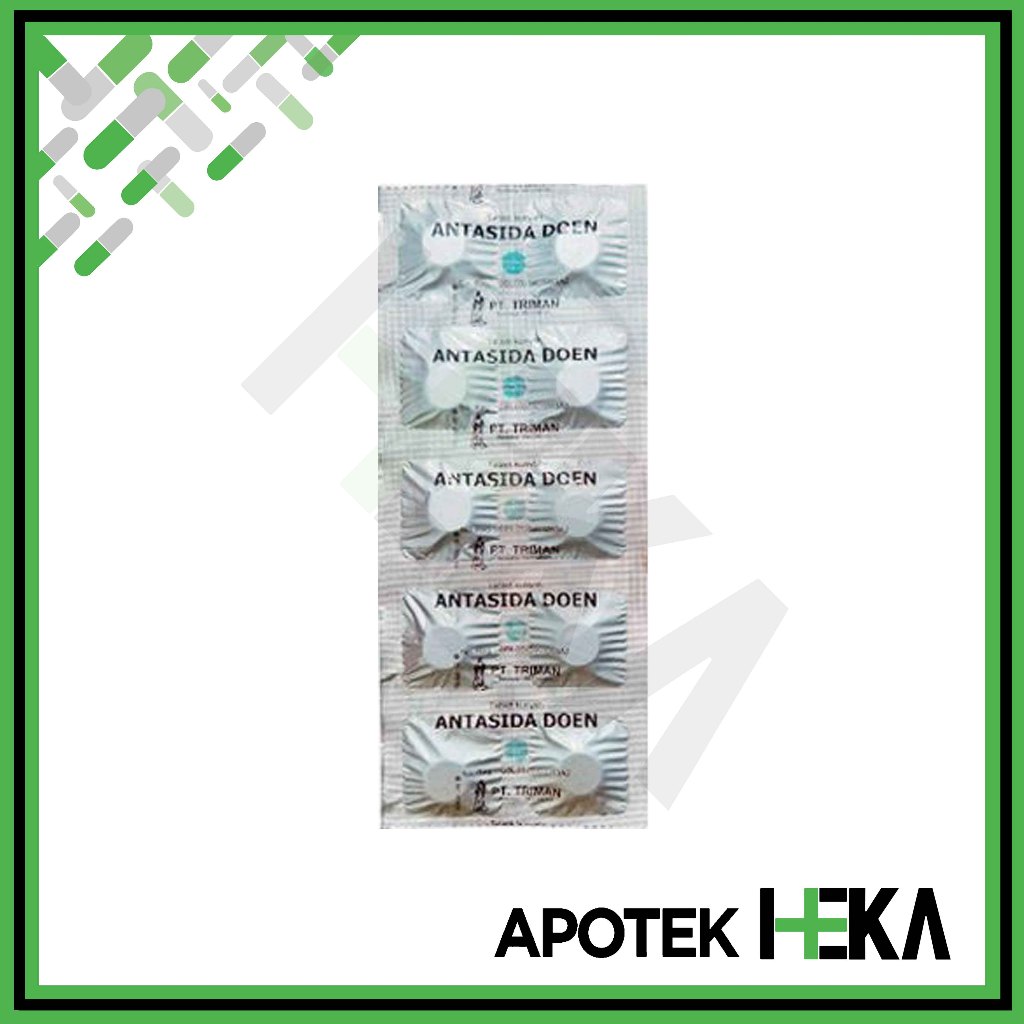 Antasida Doen 200 mg Triman Tablet Strip  isi 10 - Obat Sakit Lambung [BOGOR]