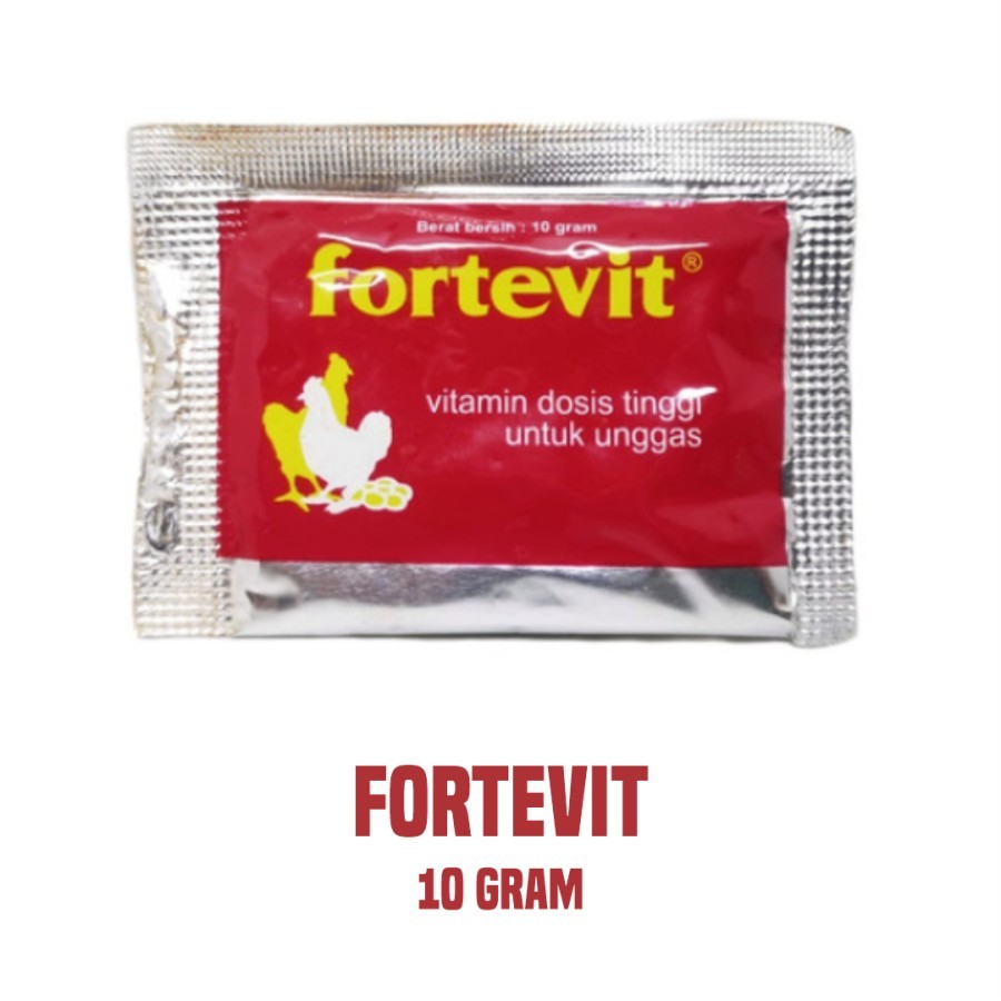 FORTEVIT 10 gr - Vitamin Ayam Unggas Anti Stress & Produksi Tingi