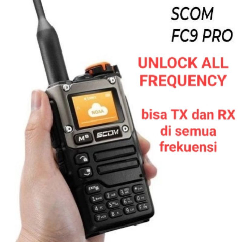 SCOM FC9 PRO UNLOCK FREKUENSI 18-1300 Mhz