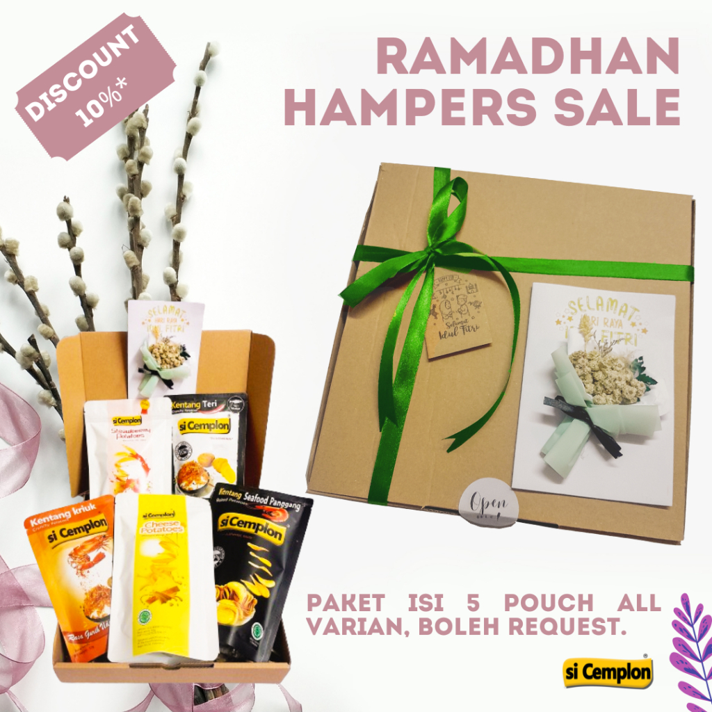 

si Cemplon Hampers Ramadhan Kemasan Box isi 5 pouch