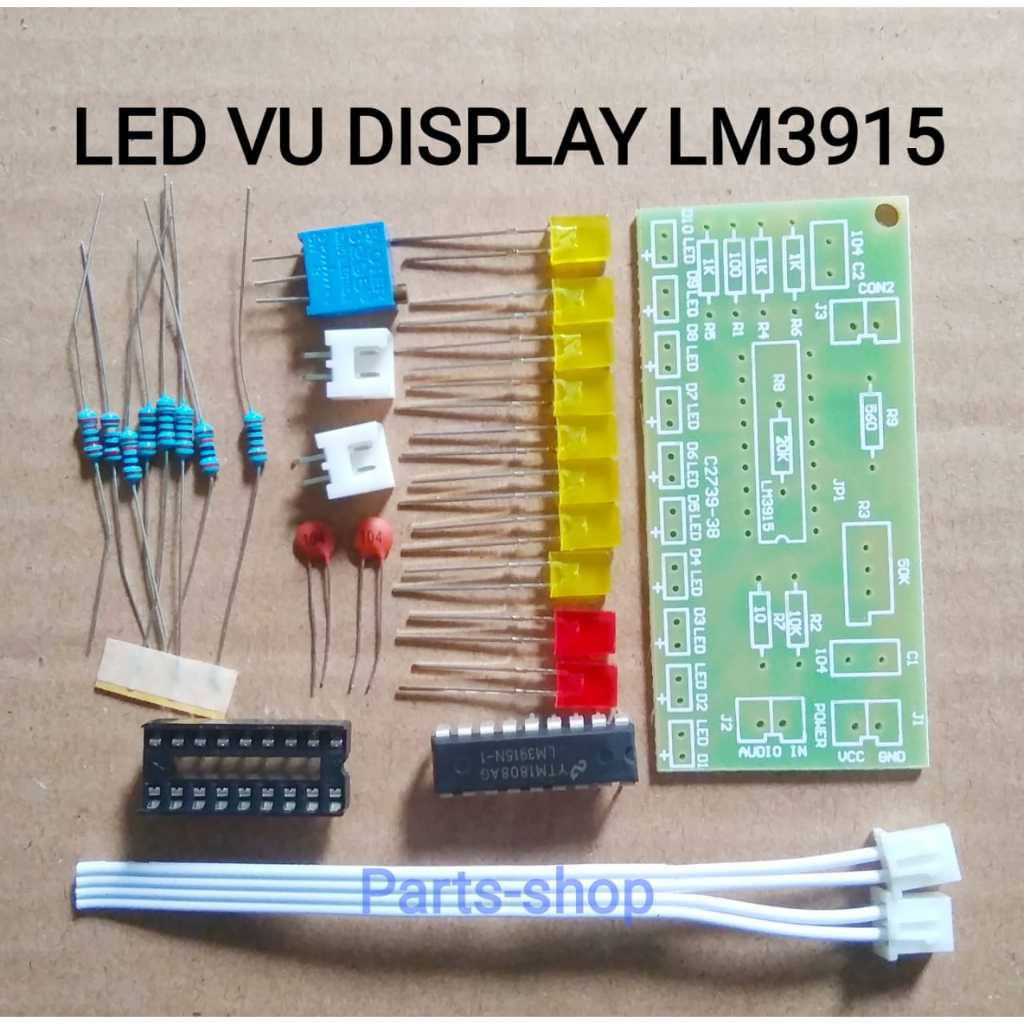Kit LED VU Display audio level meter LM3915