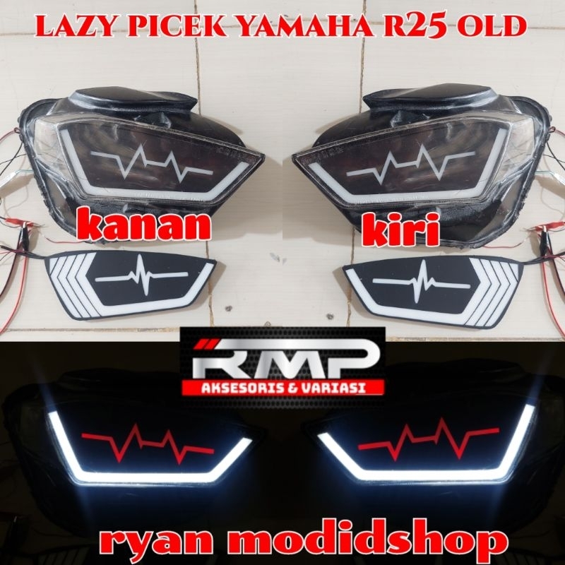 lazy picek yamaha r25 old lampu lazy pece picek yamaha r25 old