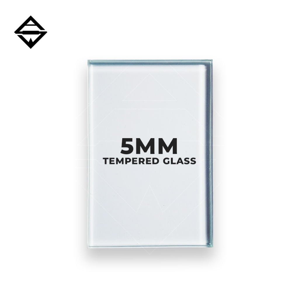 kaca tempered 5mm polos