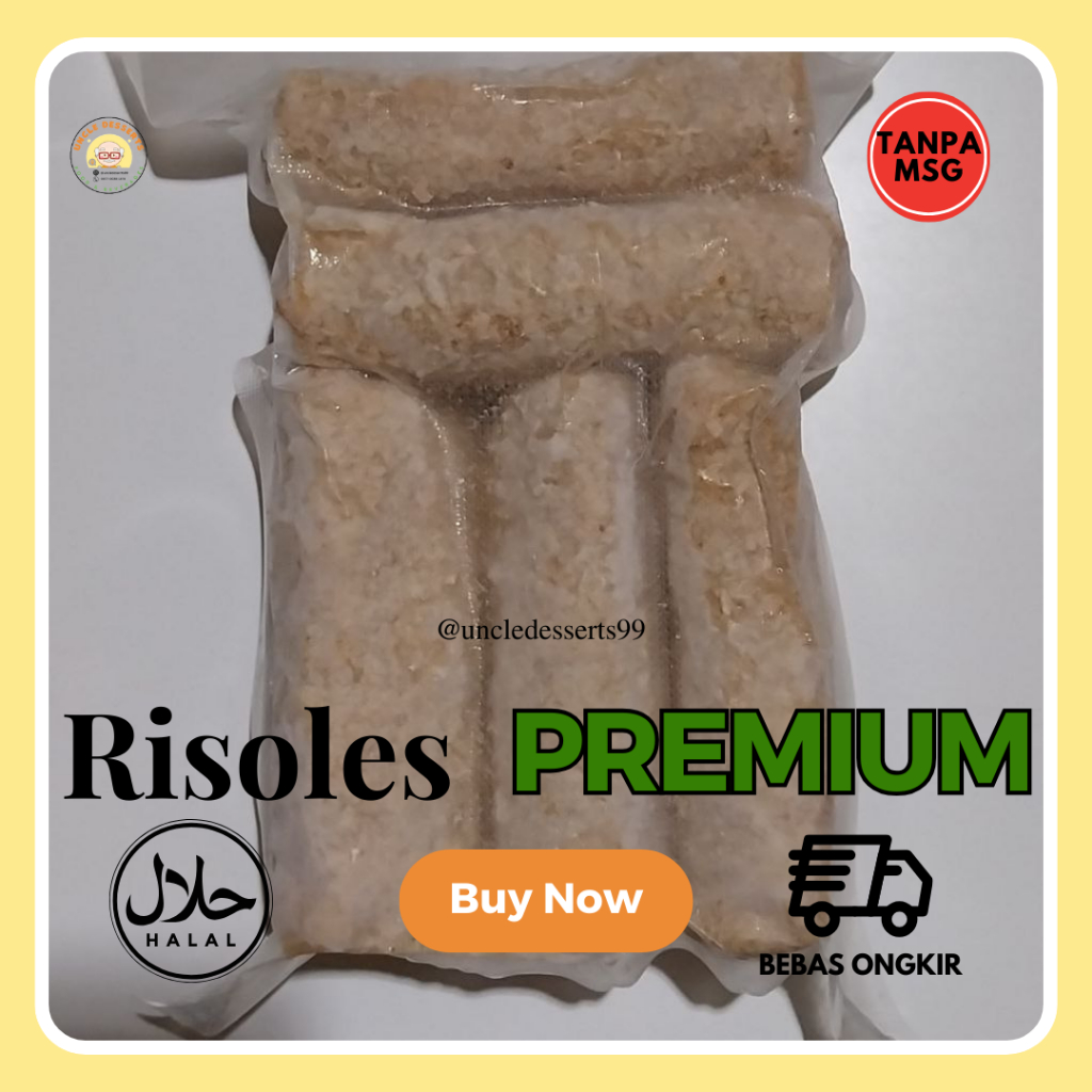 

(FROZEN) 10 pcs Risoles Ragout Ayam / Risol Rogut Vegetarian kualitas PREMIUM