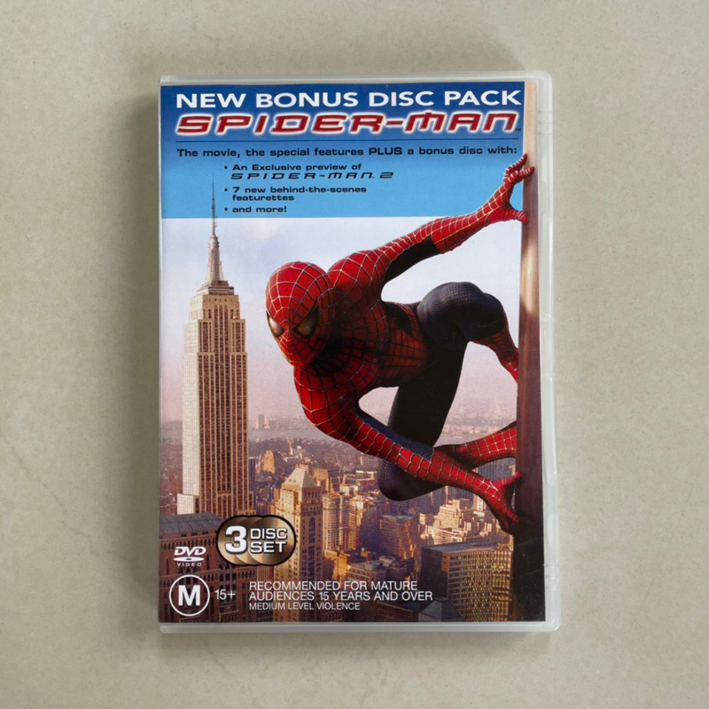 DVD ORI Original Spider-Man New Bonus Disc Pack 3 Disc Set Import Spiderman