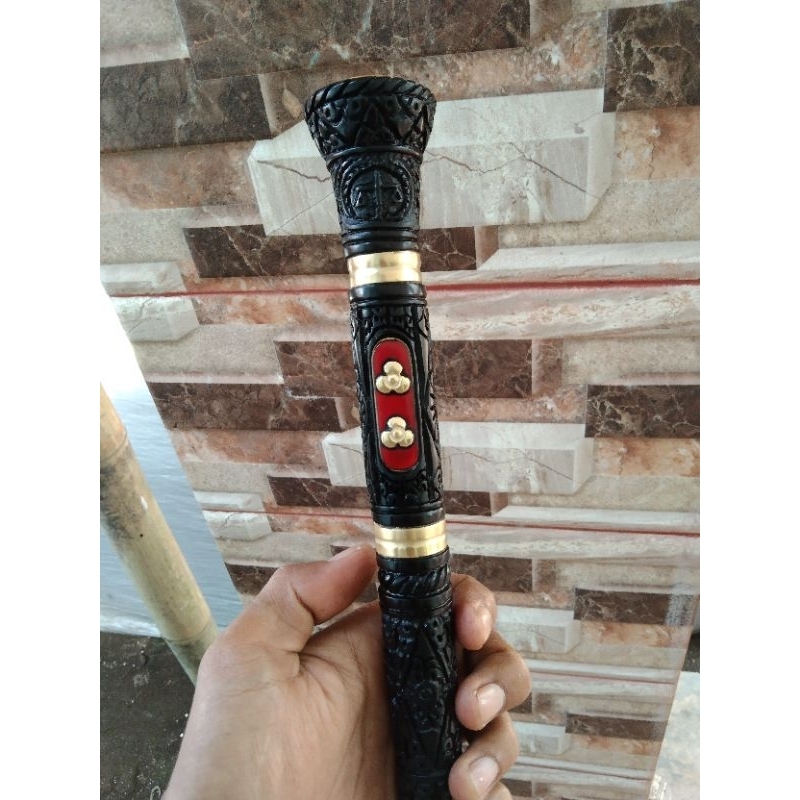 TONGKAT KOMANDO JAKSA UKIR 3D