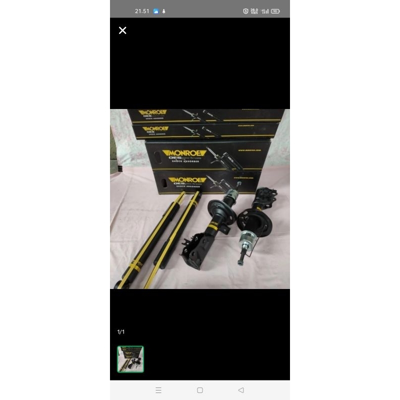shockbreaker Honda Hrv depan belakang merek monroe