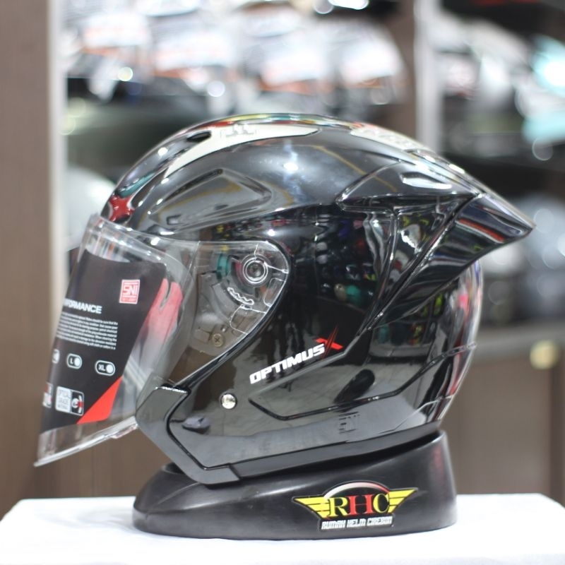 helm rsix optimus polos helm hallface pria wanita terkini