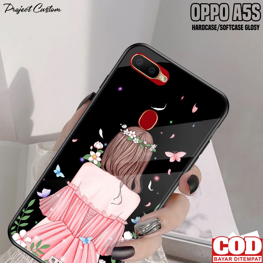 Case Oppo A5S - Casing Hp Oppo A5S Motif ( GWAN ) - Softcase Glass Kaca - Kondom Hp - Cassing - Peli