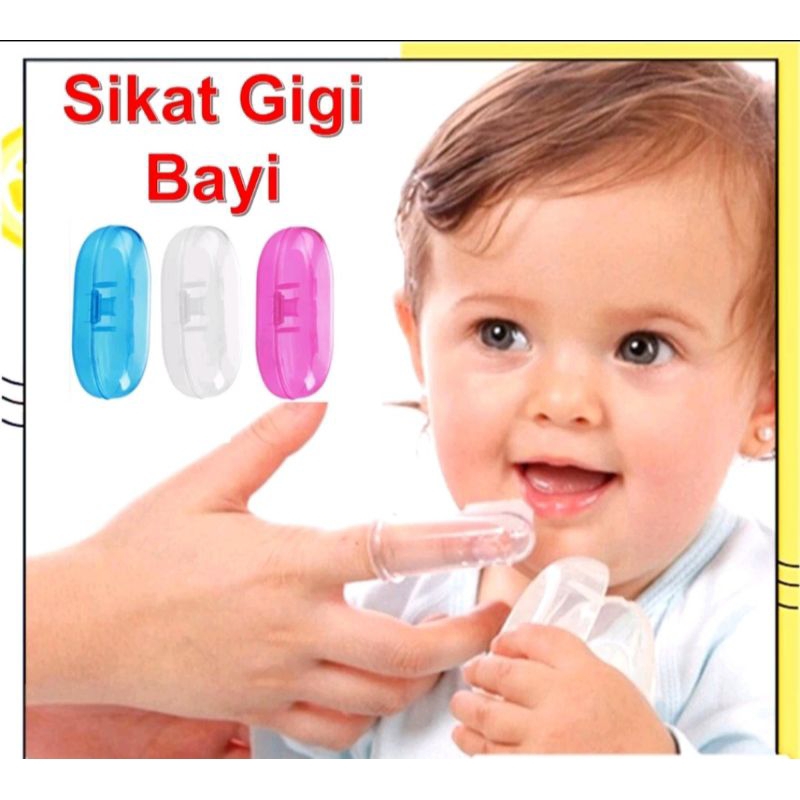 Sikat Gigi Bayi dengan Kotak / Sikat Gigi Bayi Silikon / Sikat Gigi Bayi Jari