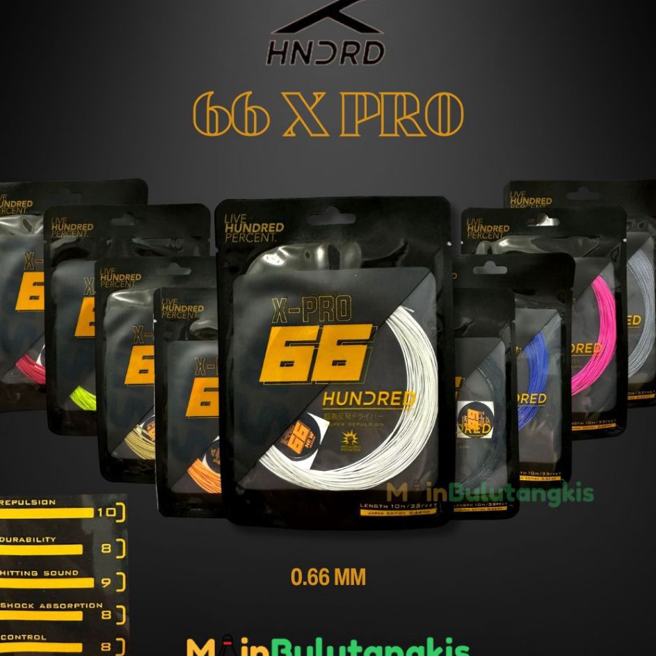 UI Senar Raket Badminton Hundred 66X PRO 66 X PRO Original