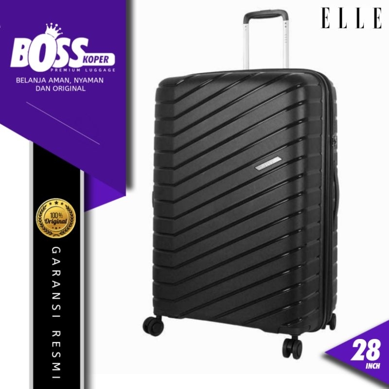 Koper ELLE 28 inch Large/Besar Hardcase Kuat Expandable Original