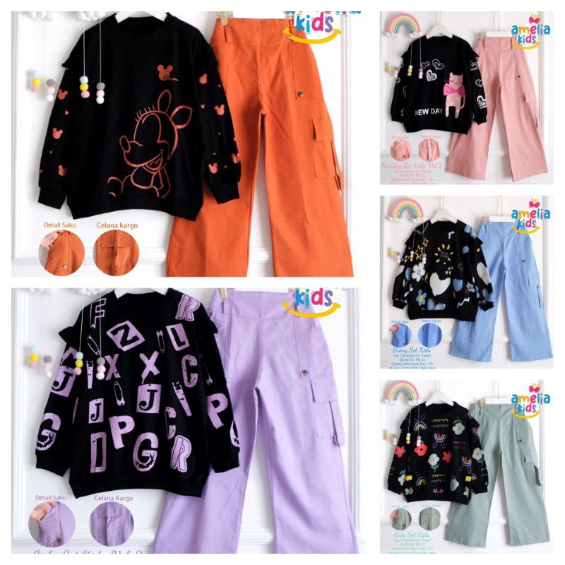 [ SIAP KIRIM ] SETELAN CELANA ANAK PEREMPUAN // KIMBER // BAYASI // GEBY // GINKA // DARIKA // NEWDA