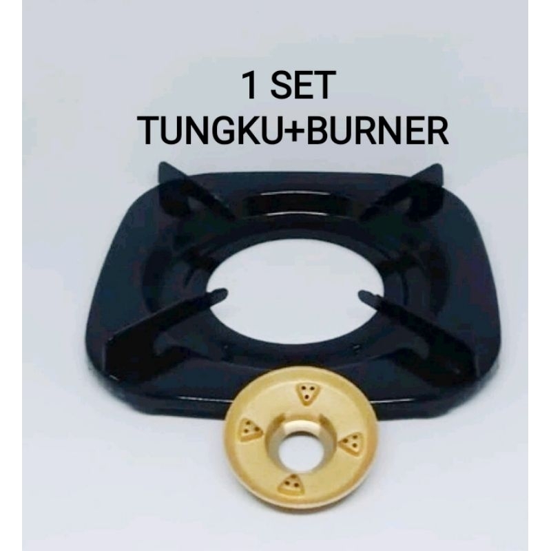 1 Set Tungku Tebal + Burner Rinnai/1 Pasang Tungku Kaki 4 + 1 Barner/1 Pasang Tungku+Burner Kecil