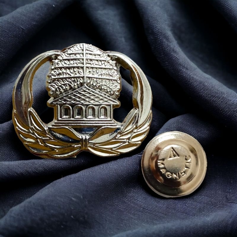 pin lencana korpri silver magnet - pin korpri premium magnet