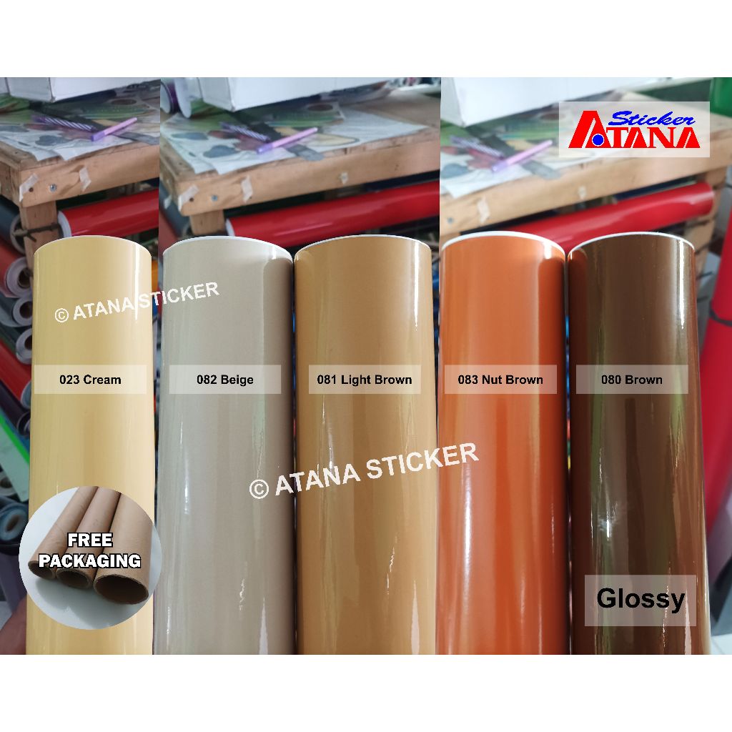 Skotlet Coklat Muda Tua Glossy Cokelat Kacang Cream Krem Beige Mocca Nut Brown Pastel Gloss Kilap Me