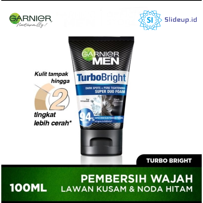Garnier Men Turbo Bright Super Duo Foam 100ml