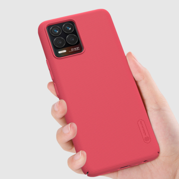 Promo REALME 8 / 8 Pro NILLKIN Frosted HardCase Hard Case Original - Red Murah