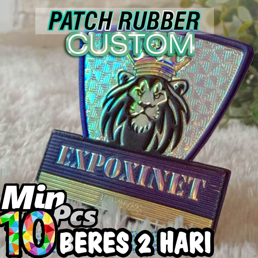 Label Patch Jersey custom 3d murah keren