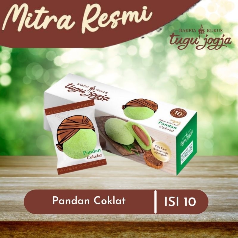 

Bakpia Tugu Jogja varian Pandan Coklat