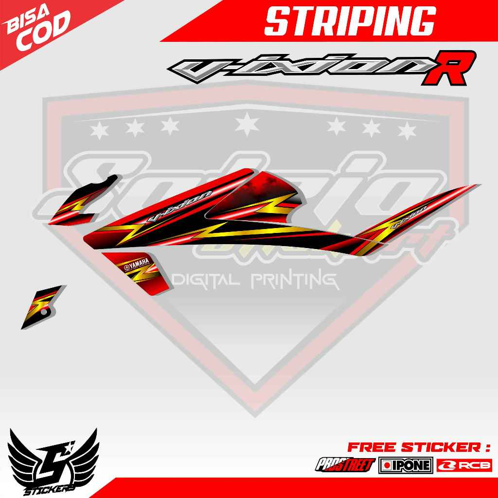 STRIPING VARIASI MOTOR VIXION R / STICKER LIST MOTOR VIXION R