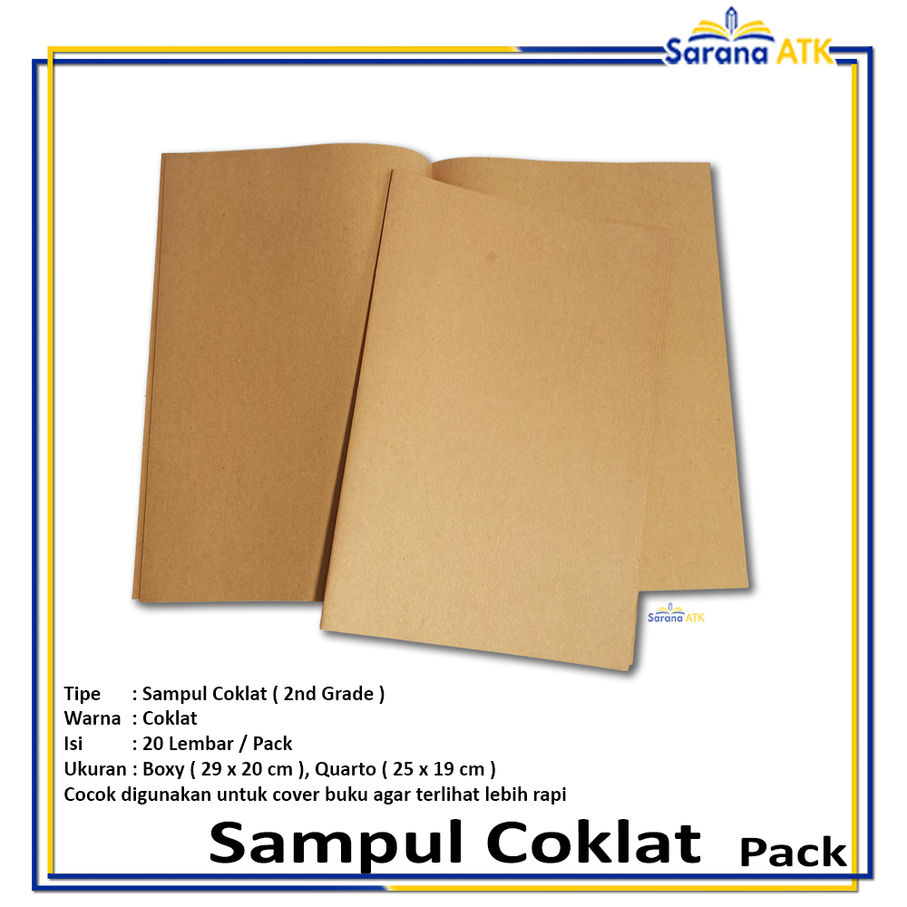 

SaranaATK - Sampul Buku Ukuran Boxy Dan Quarto - Pack