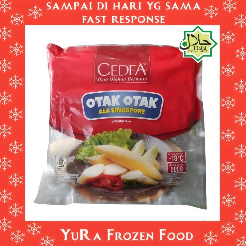 

Olahan Ikan CEDEA Otak Otak Singapure 500gr Makanan Halal Enak Yura Frozen Food Murah