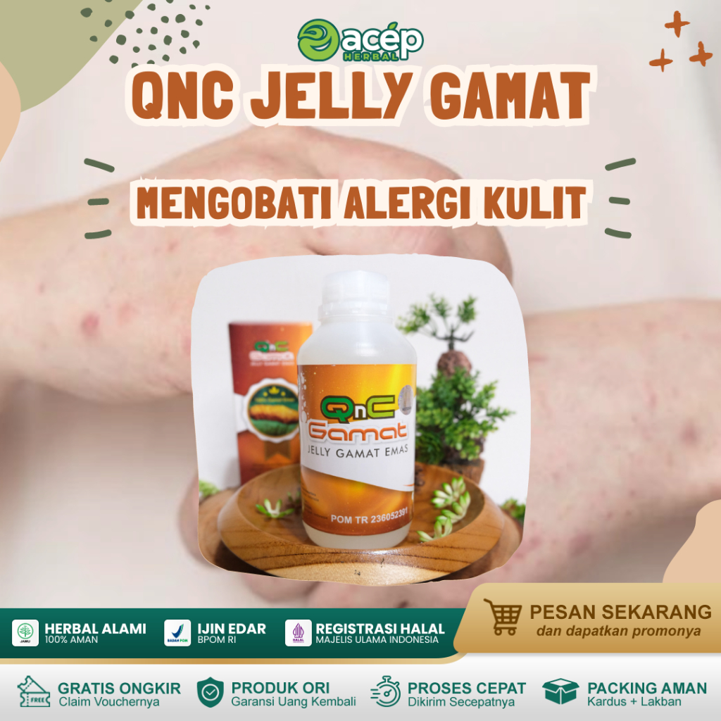 QnC Jelly Gamat Untuk Mengobati Alergi Kulit Gatal Gatal pada Kulit