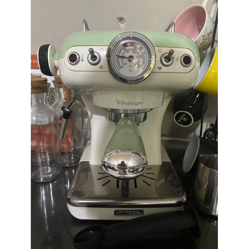 Ariete Mesin Espresso Vintage Hijau