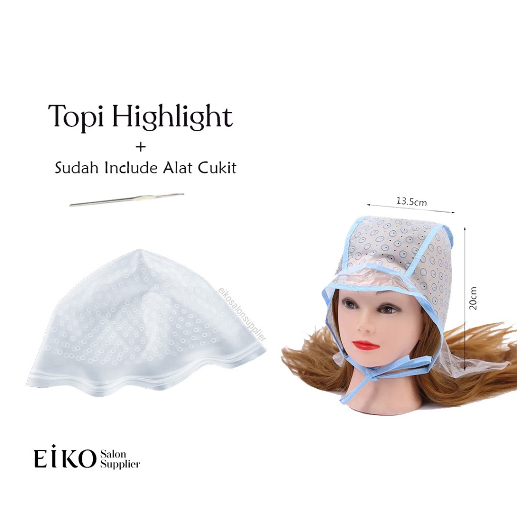 Topi Semir Highlight Cat Rambut Salon Pewarnaan Barber Barbershop