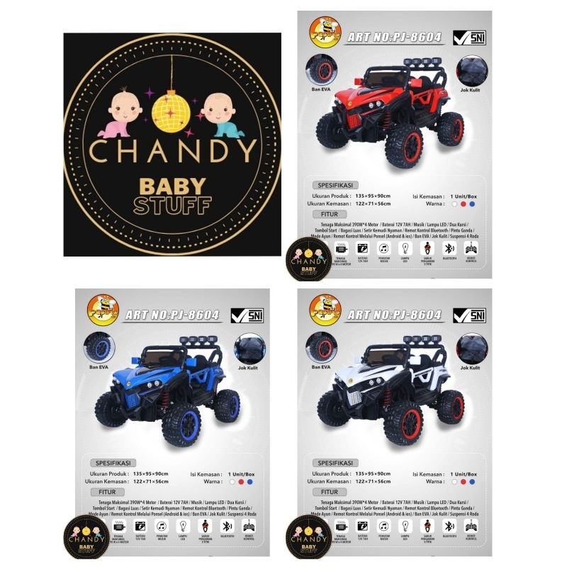 MAINAN ANAK MOBIL AKI JEEP PACIFIC PJ 8604 NEW PRODUCT