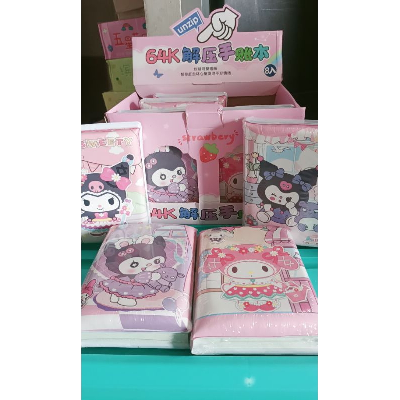 

DSB 03 Buku Diary Sanrio Premi Note sanrio Memo sanrio Buku jurnal sanrio import kuromi melody tebal bagus buku busa sanrio