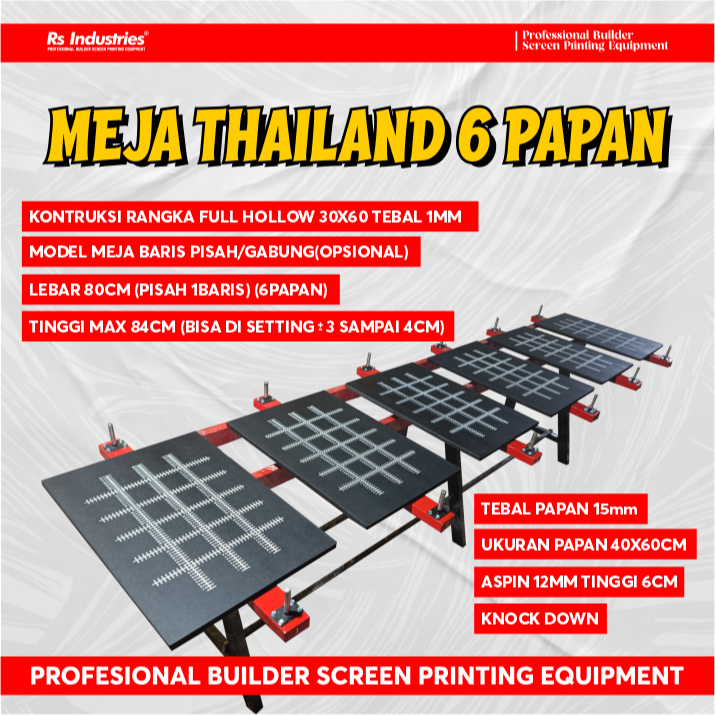 Meja thailand 6 papan