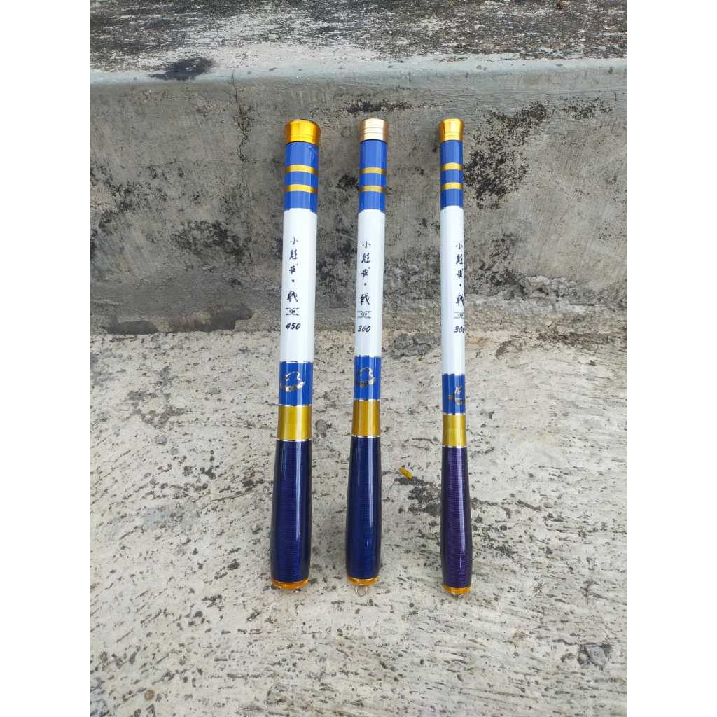 Joran Tegek Import K&B 300 360 450 Cm Bahan Carbon Ruas Pendek 33cm Kaku Ringan Kuat COD