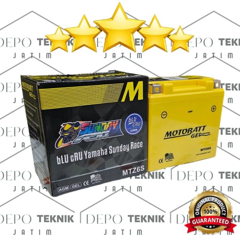 Aki Kering Motobatt MTZ6S Vario, Scoop, dll